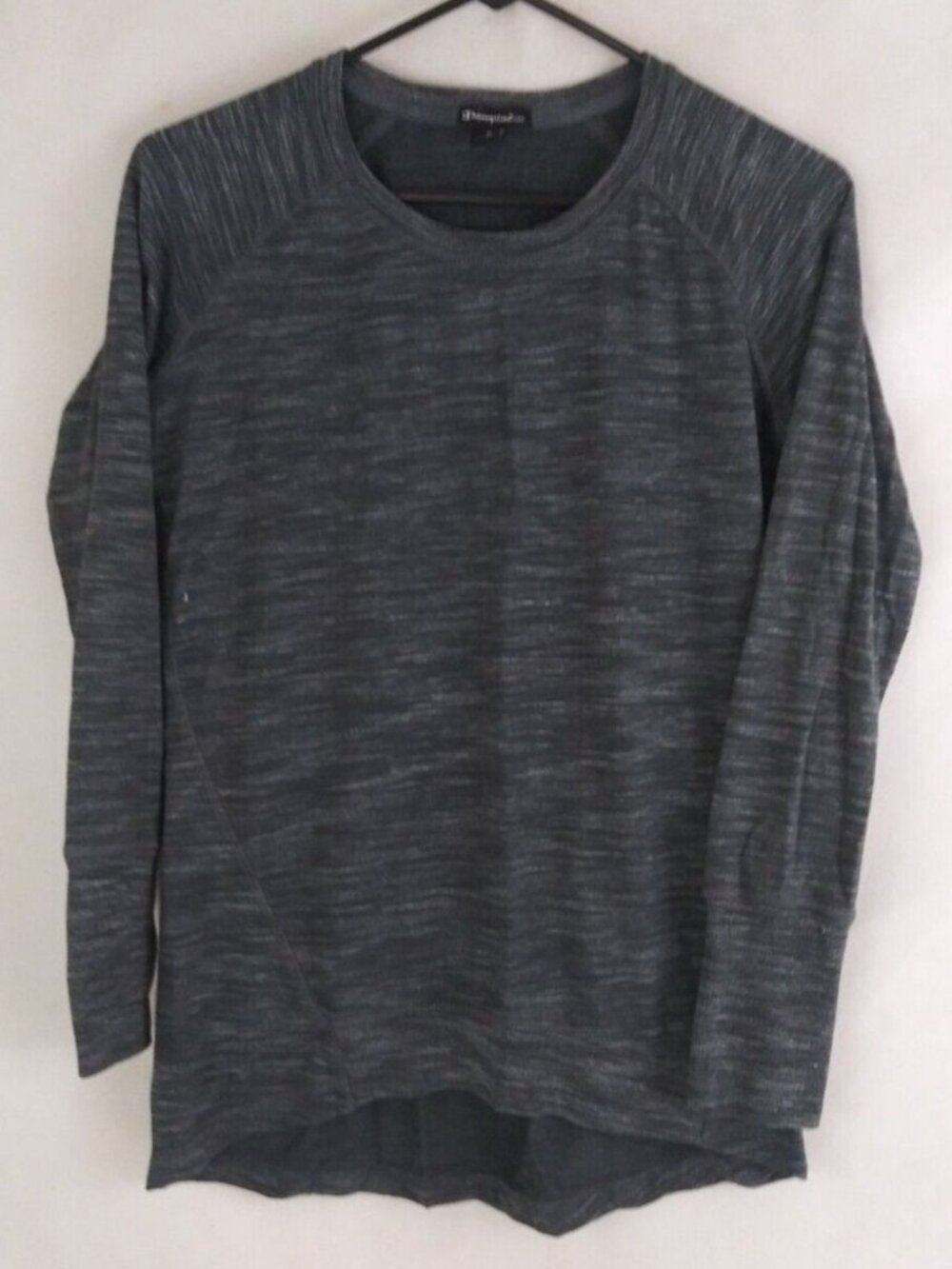 Champion Women's Solid Dark Gray Long Sleeve Shirt Size Small